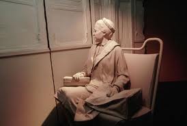 Depiction of Rosa Parks refusing to move to the back of the bus.