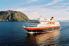 The beautiful MS Nordorge making its 134 hour voyage from Bergen to Kirkenes.