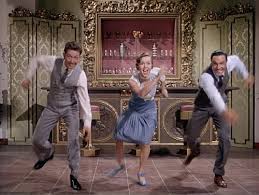 Donald O'Connor, Debbie Reynolds, and Gene Kelly in "Singin' in the Rain."